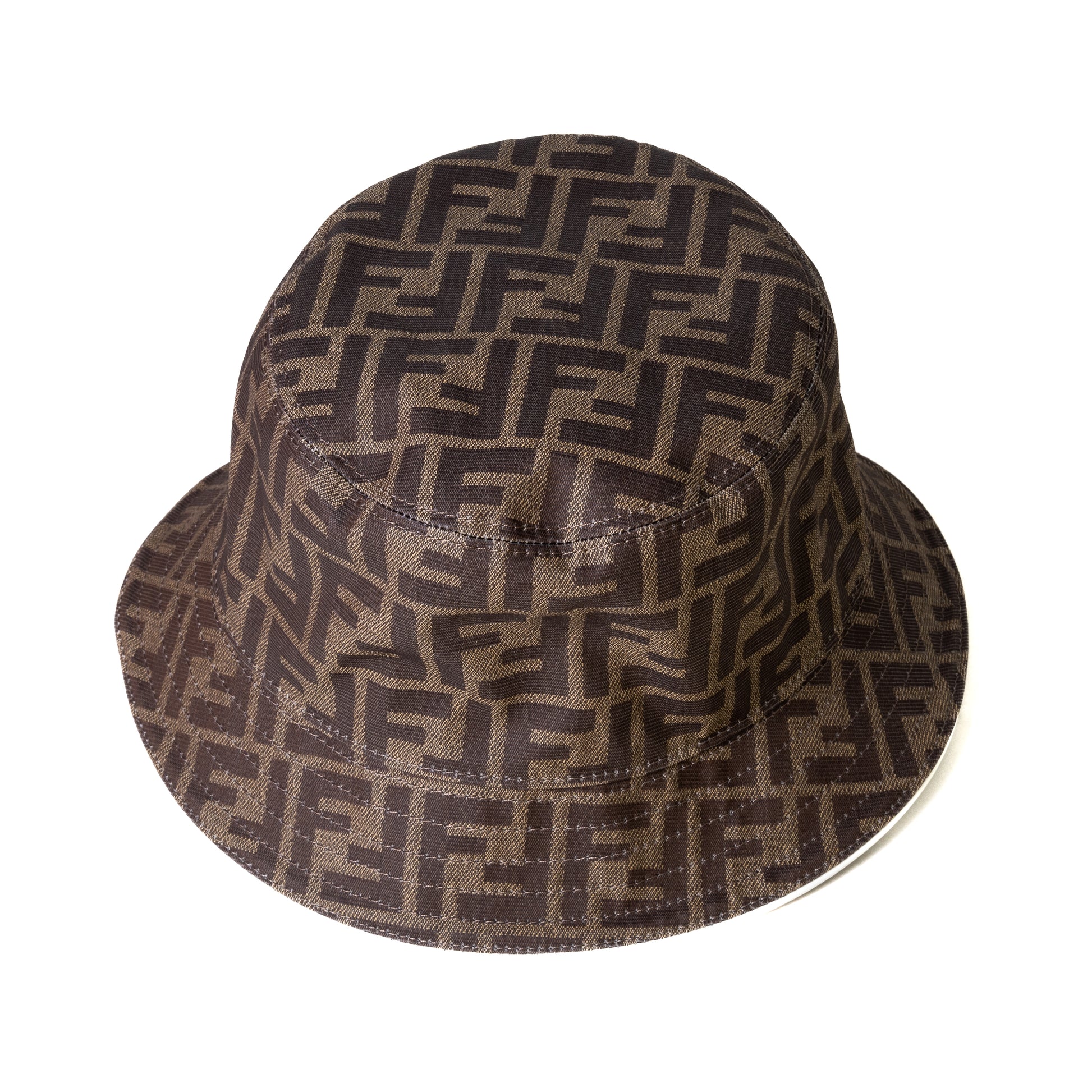 Fendi Canvas Cloche Hat Brown - NOBLEMARS