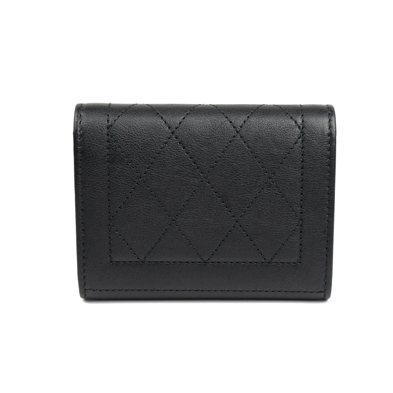 Chanel Silver Plate Coin Purse /Black - NOBLEMARS