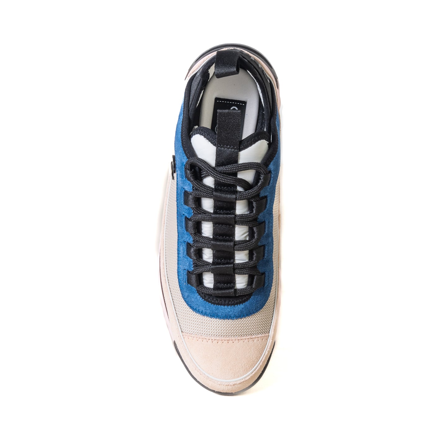 Chanel Suede Calfskin Fabric Sneakers Light Pink Beige Blue - NOBLEMARS