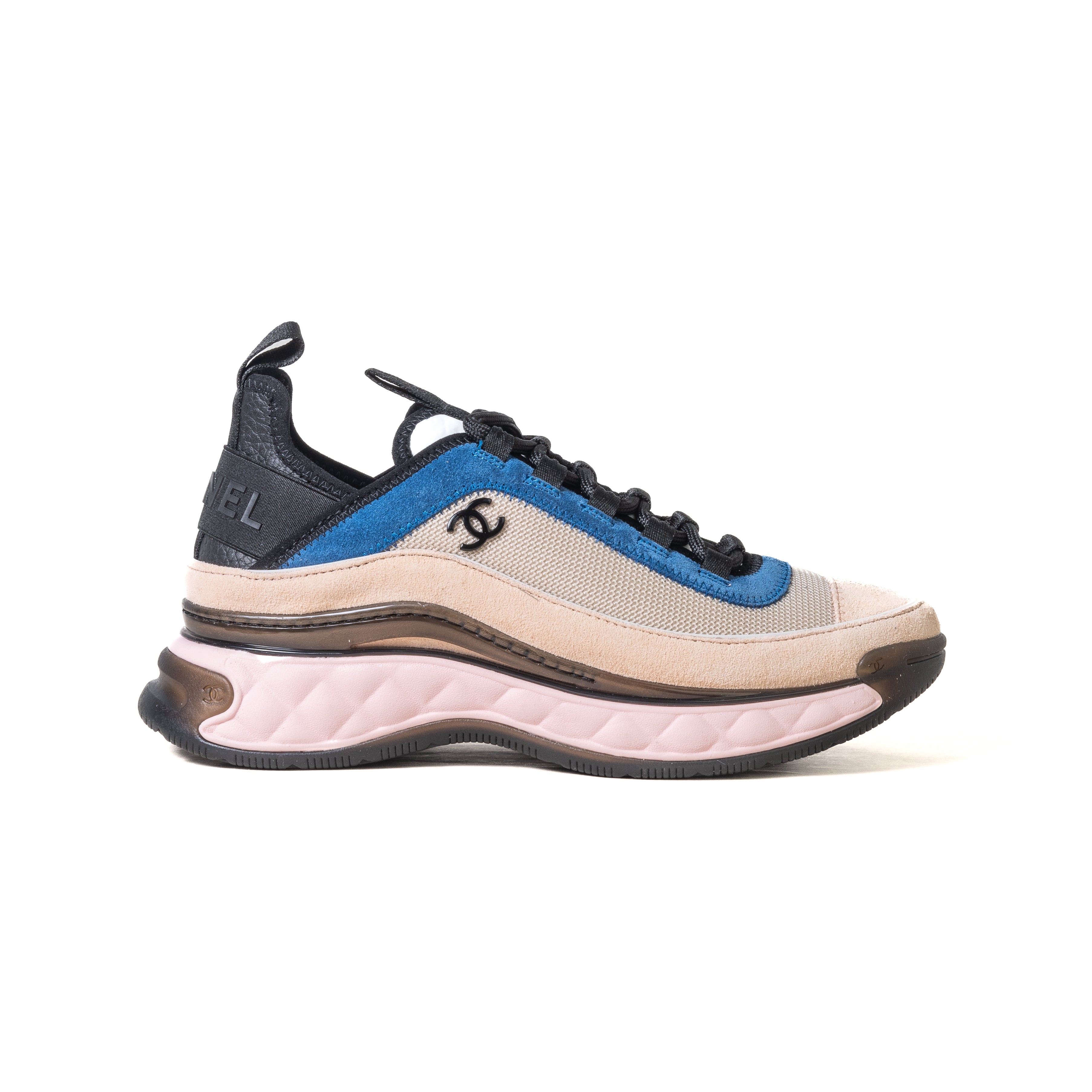 Chanel suede calfskin sneakers online