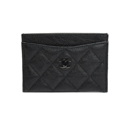 Chanel Classic Print Card Case /Black Logo - NOBLEMARS