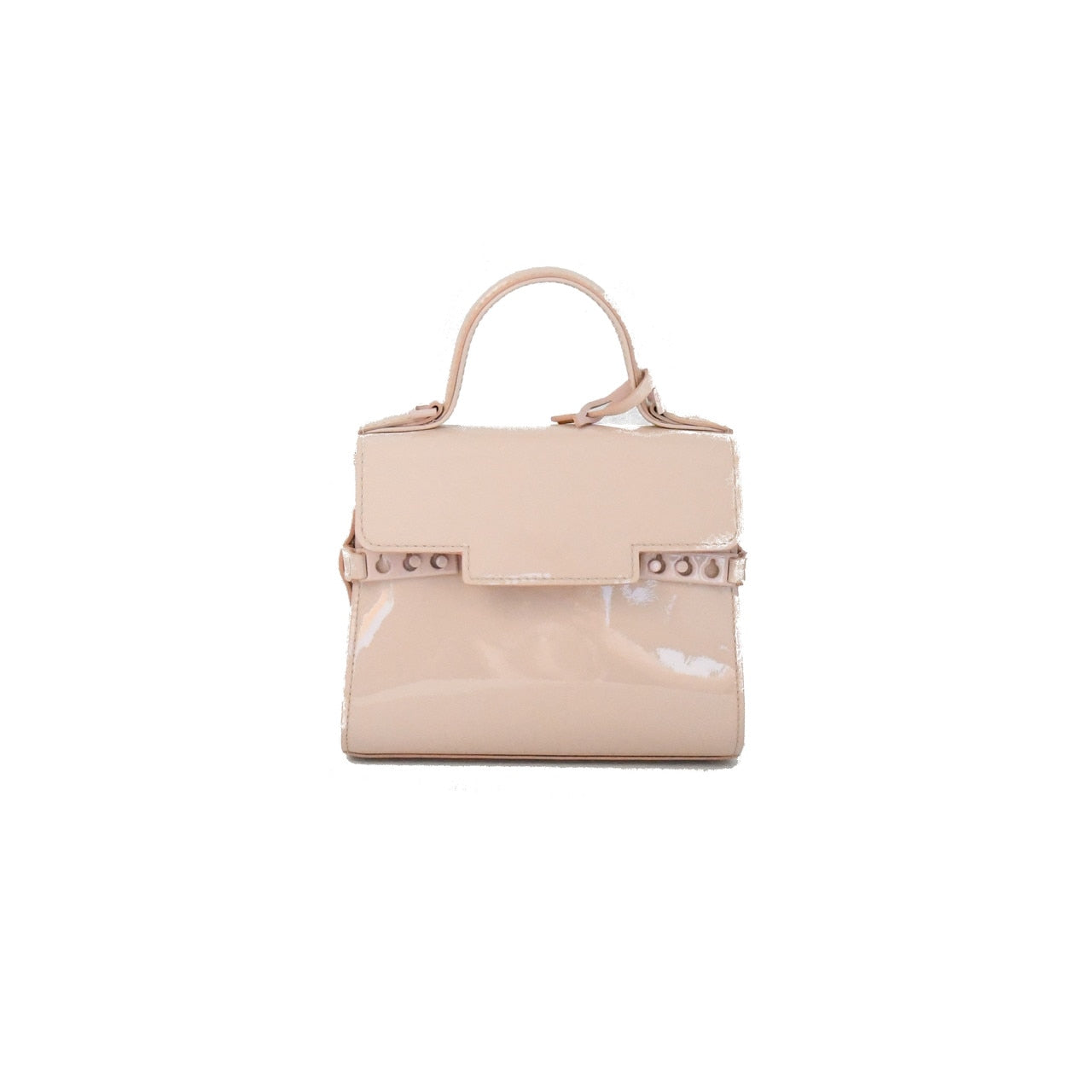 Delvaux Tempete Micro Patent Nude - NOBLEMARS