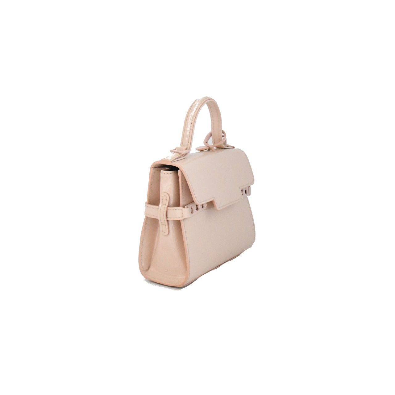 Delvaux Tempete Micro Patent Nude - NOBLEMARS