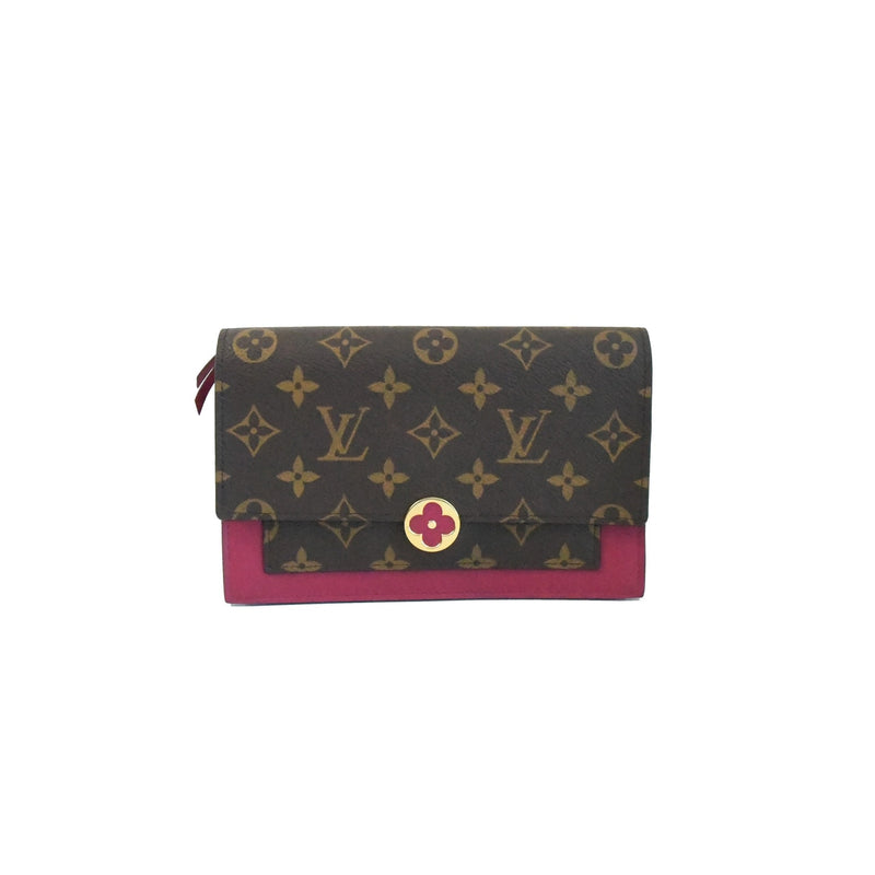 Louis Vuitton, Bags, Louis Vuitton Flore Chain Walletlike New