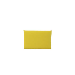 Hermes Calvi Card Holder Epsom Yellow - NOBLEMARS