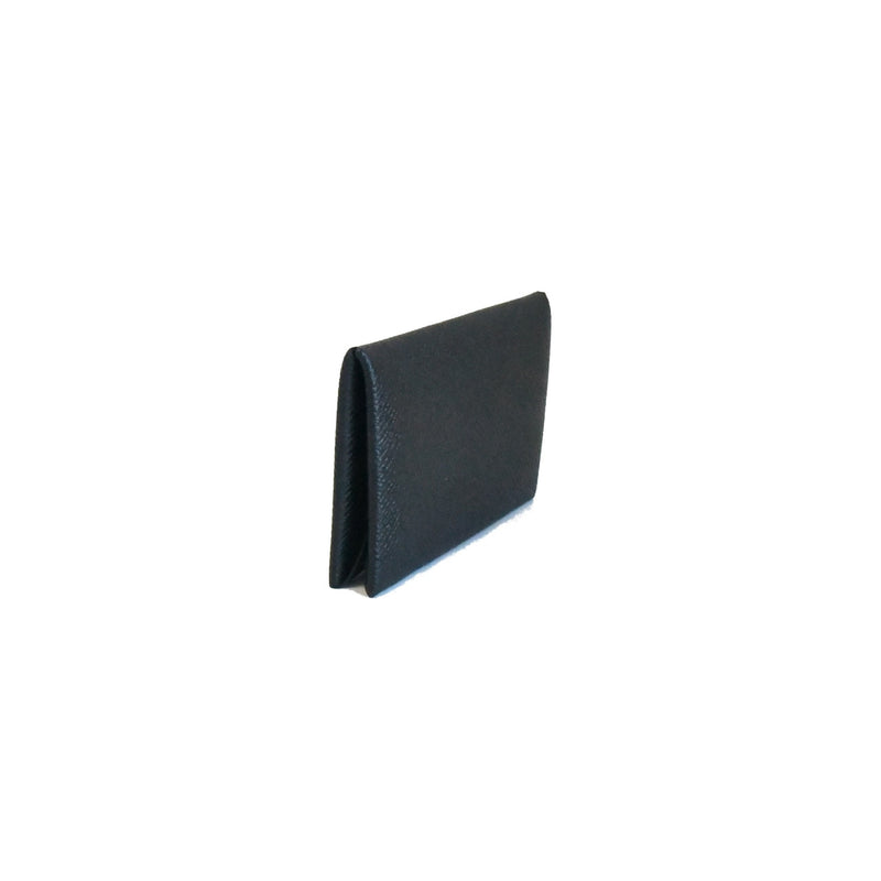 Hermes Calvi Card Holder Epsom Black - NOBLEMARS