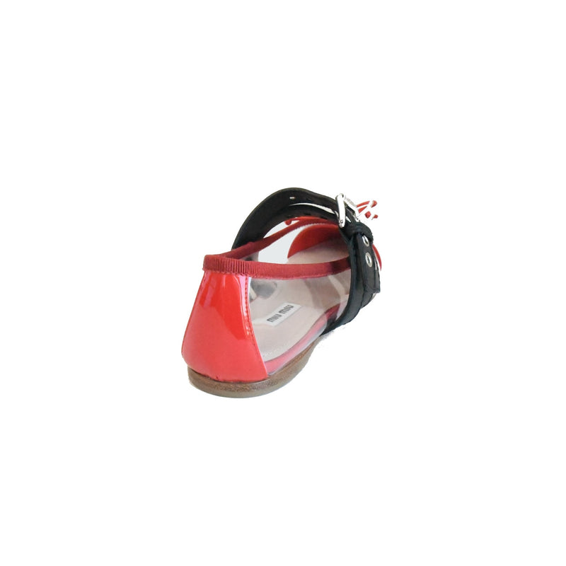 Miu Miu PVC Flats Red - NOBLEMARS