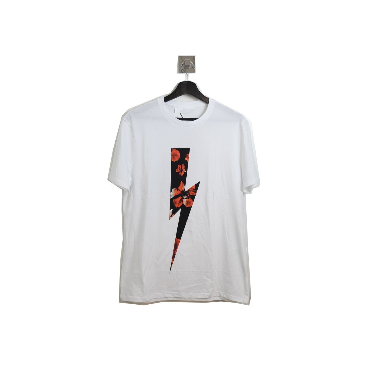 Neil Barrett Flora Lightening T Shirt White - NOBLEMARS