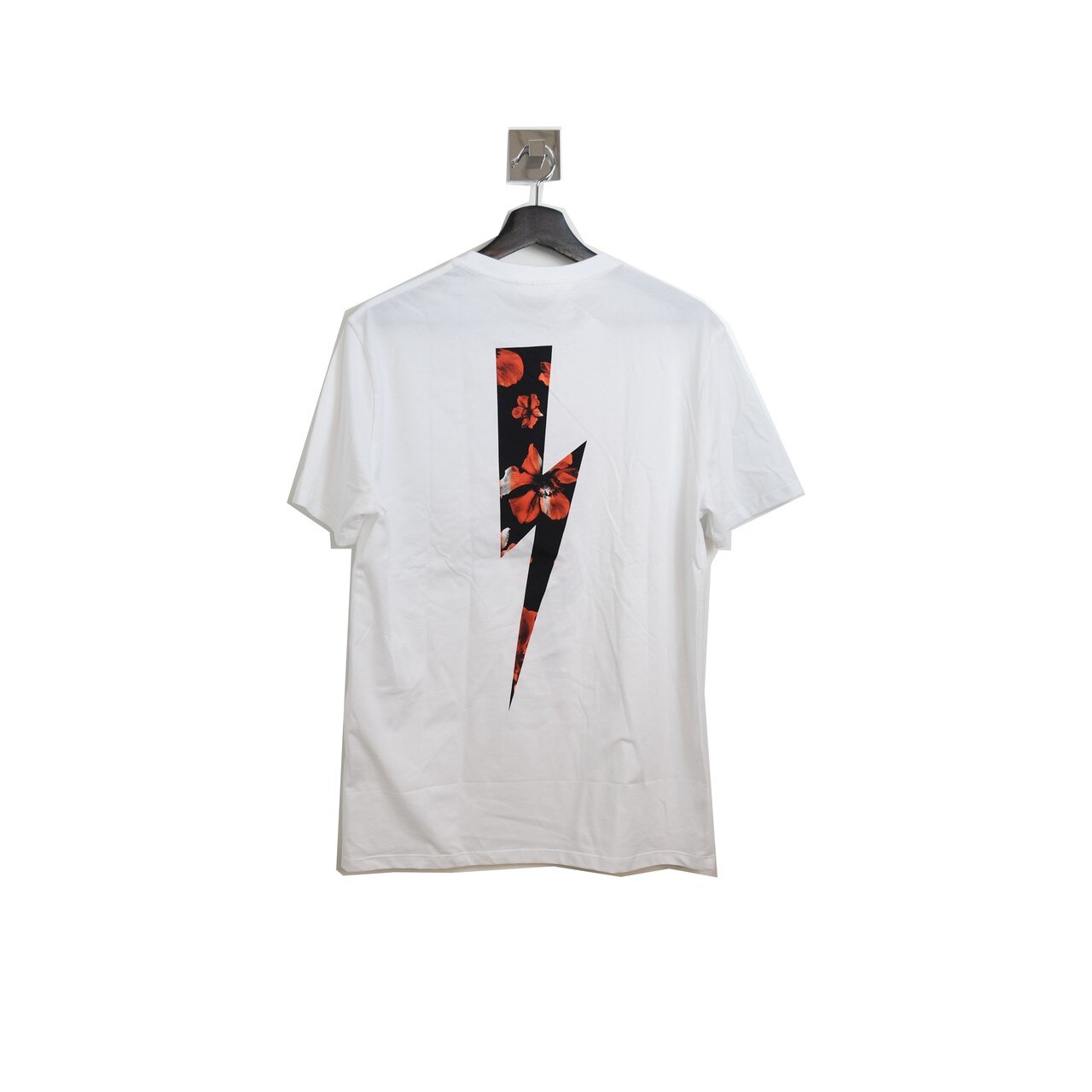 Neil Barrett Flora Lightening T Shirt White - NOBLEMARS