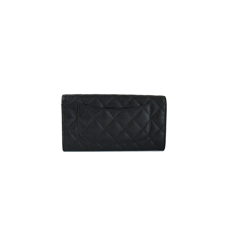 Chanel Classic Flap Gold HW Long Wallet - NOBLEMARS