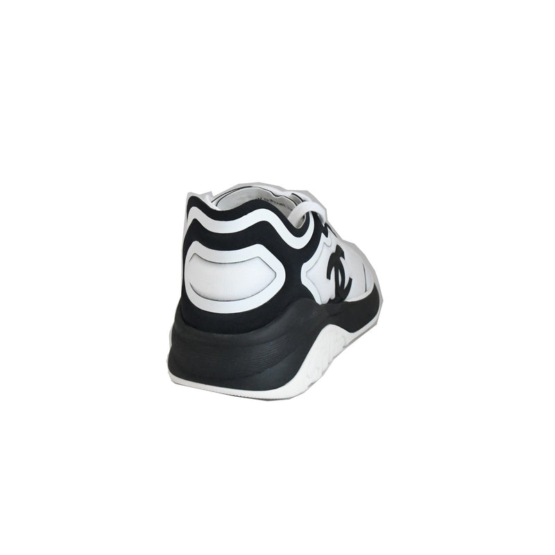 Chanel Mesh Sneaker Black White - NOBLEMARS