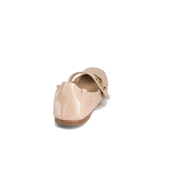 Dior Baby D Patent Calfskin Flat Nude - NOBLEMARS