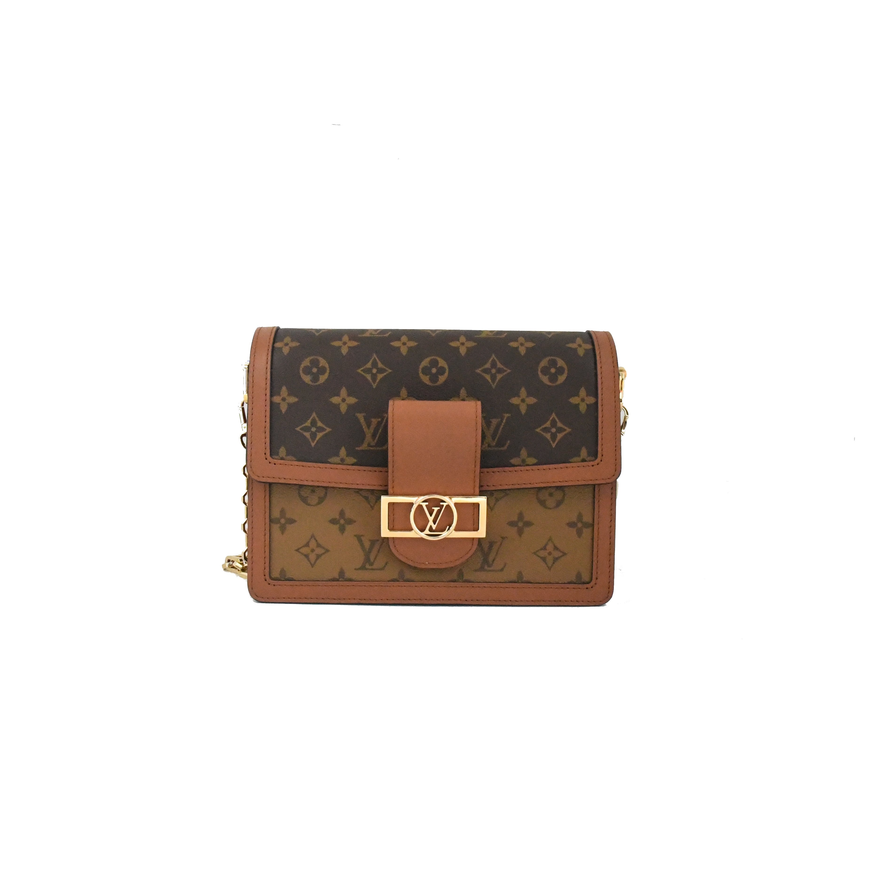 Louis Vuitton Dauphine MM Monogram Canvas Shoulder Bag