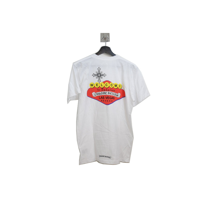 Chrome Hearts Colored Las Vegas Sign T-Shirt White - NOBLEMARS