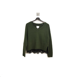 Robert Rodriguez XO V-Neck Sweater Green - NOBLEMARS