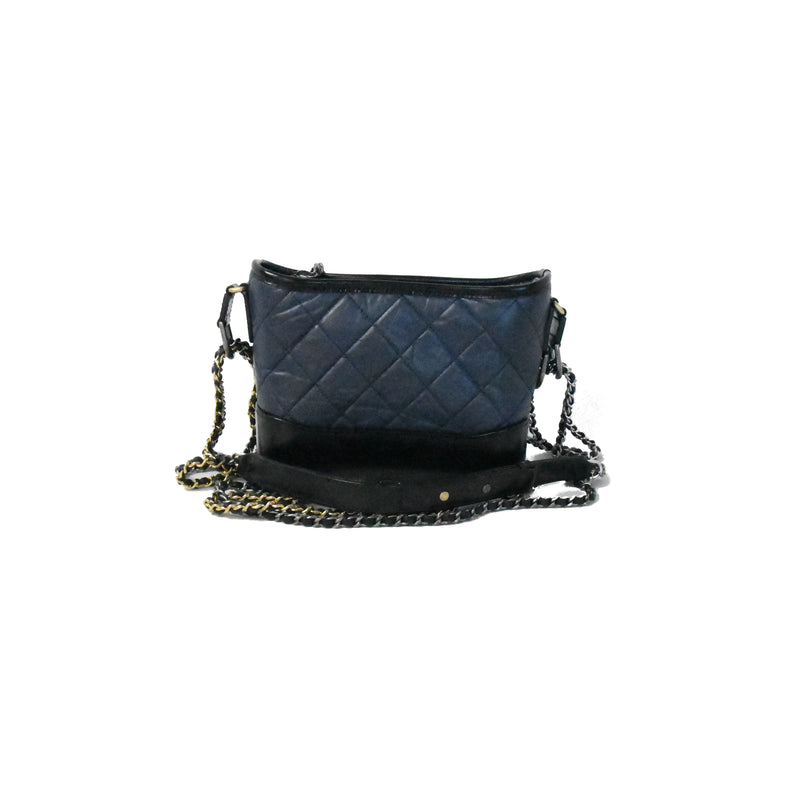 Chanel Gabrielle Hobo Bag Rare Royal Blue 2019 Small WGH