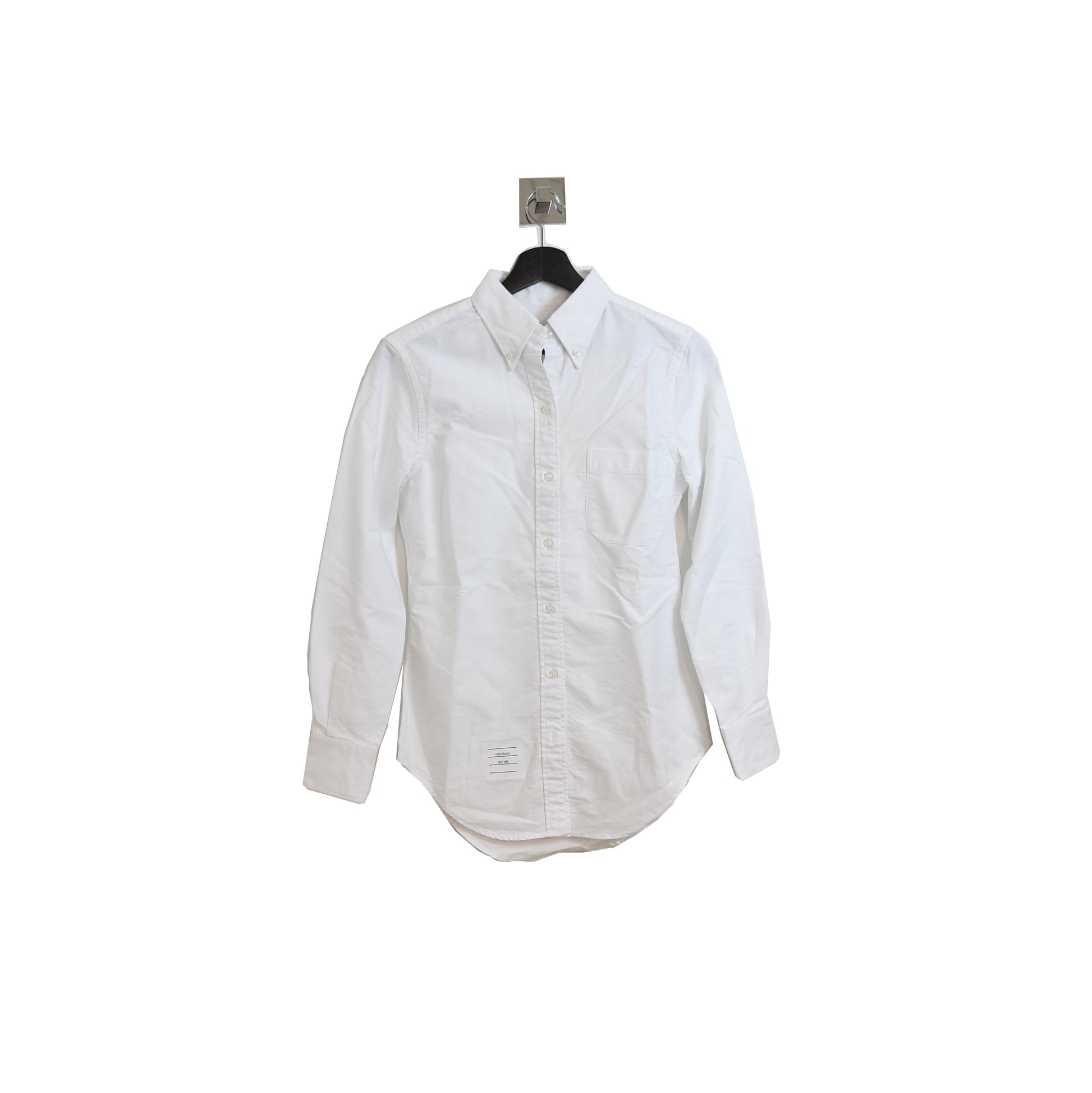 Thom Browne Classic Long Sleeve Collar Shirt White - NOBLEMARS