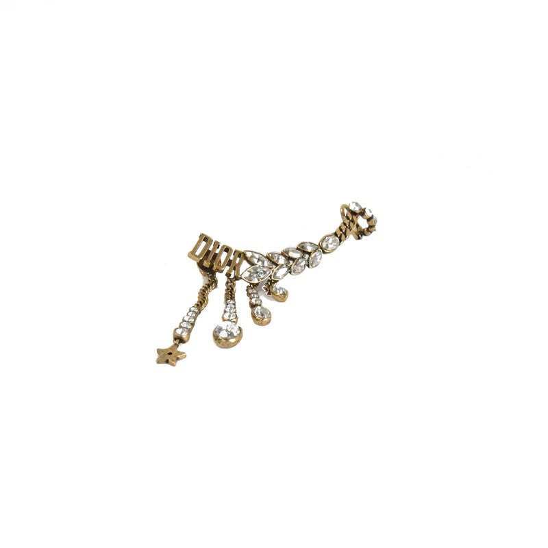 Dior Leaf Crystal String Deco Earring - NOBLEMARS