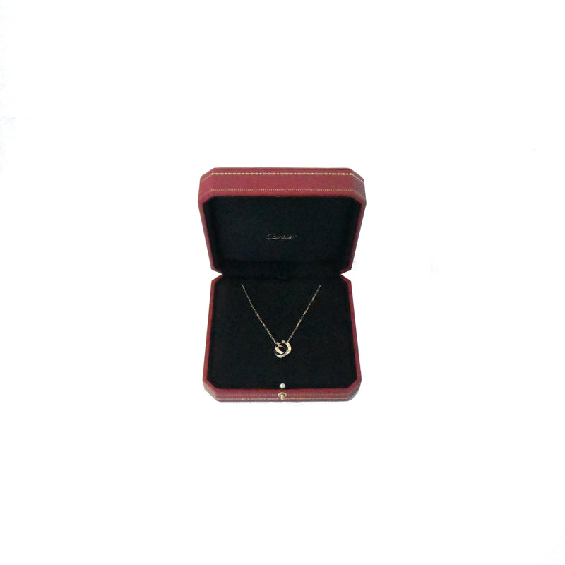Cartier Love Necklace Pink Gold Diamond - NOBLEMARS