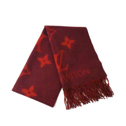 Louis Vuitton Double Sided Large Scarf Dark Red - NOBLEMARS