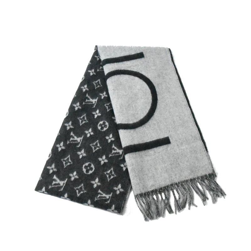 monogram split scarf