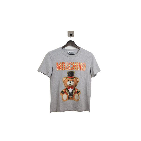 Moschino Show Bear T-Shirt Grey - NOBLEMARS