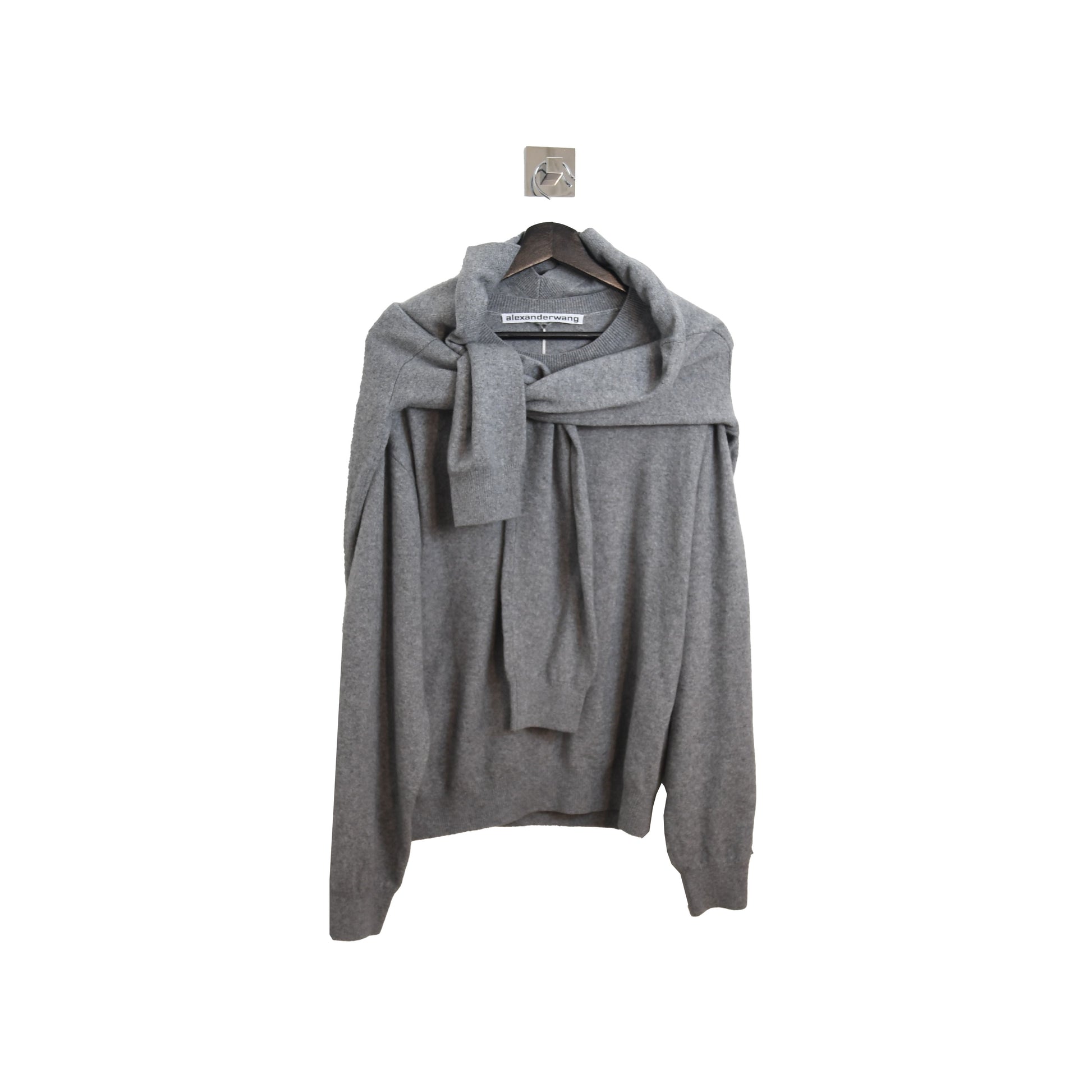 Alexander Wang Wrap Around Sweater Grey - NOBLEMARS