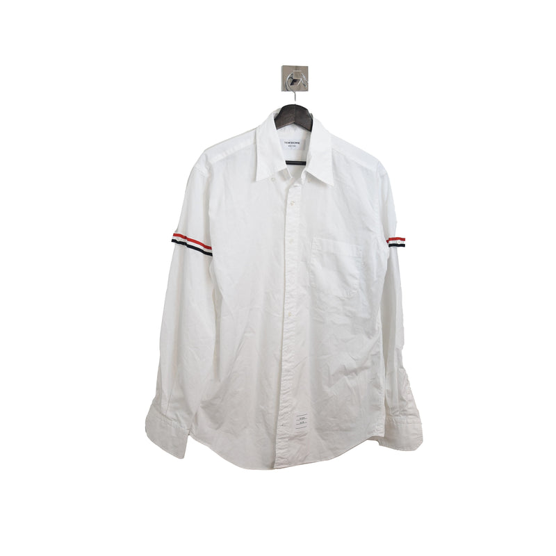 Thom Browne Striped Arm Shirt White - NOBLEMARS