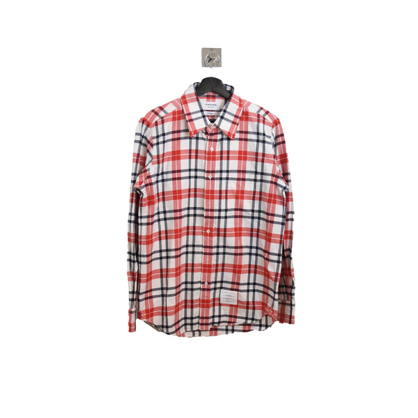 Thom Browne Checked Shirt Red White - NOBLEMARS