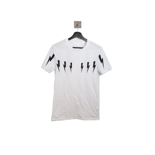 Neil Barrett Multiple Lightning T-Shirt White - NOBLEMARS