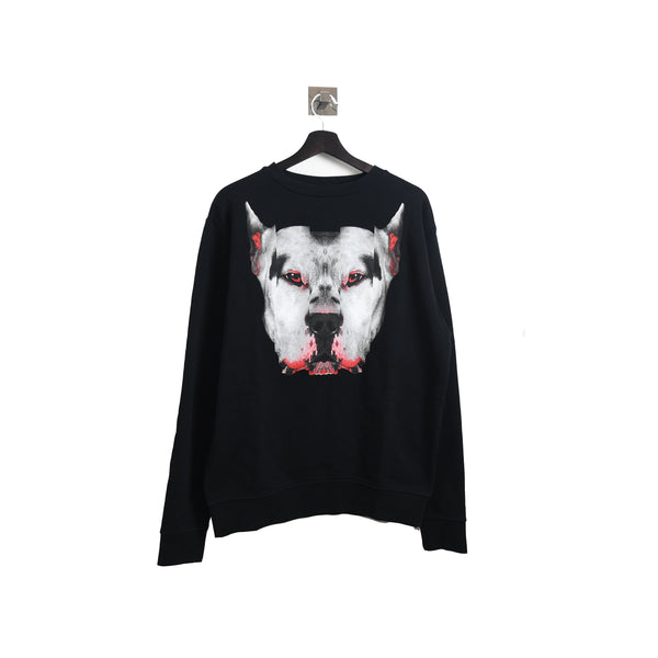 Marcelo Burlon Devil Dog Printed Sweater Black - NOBLEMARS