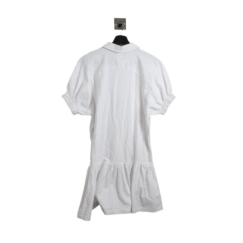 Opening Ceremony 4 buttom Shirt Dress White - NOBLEMARS