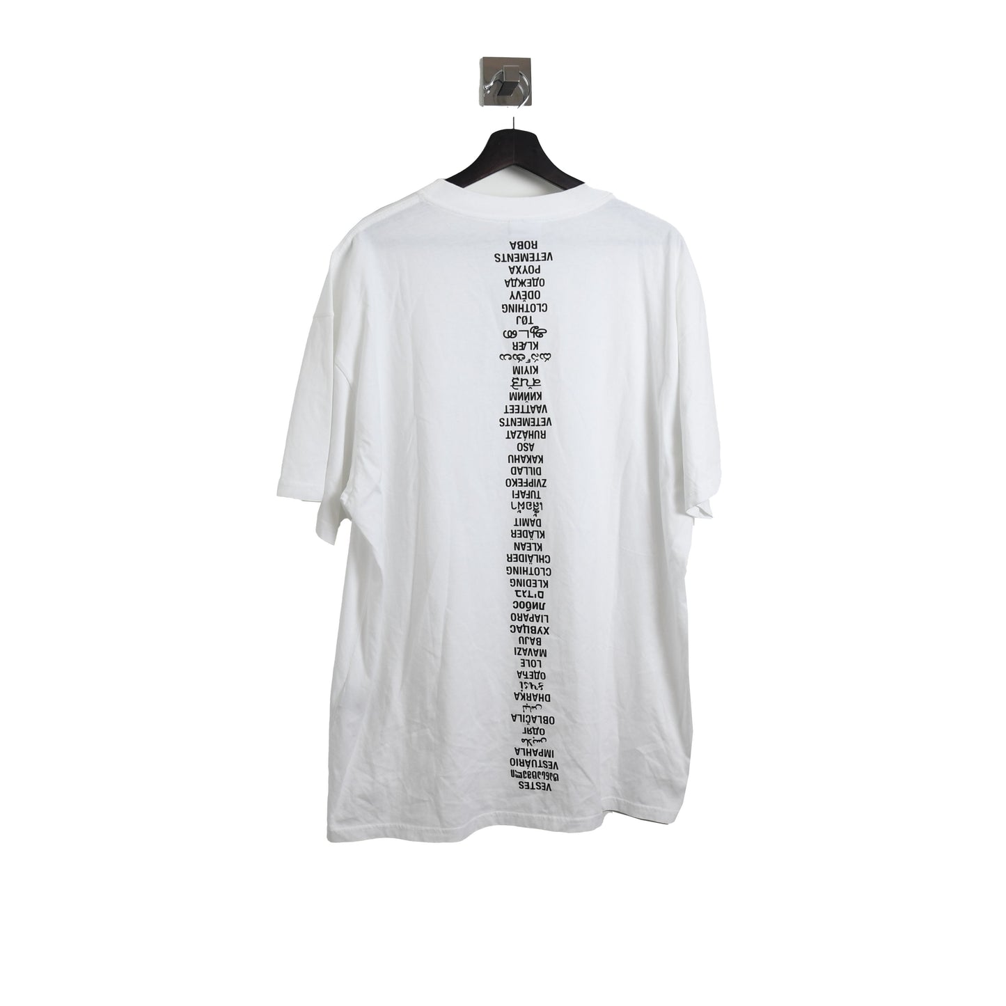 Vetements World "Clothing" Language T-Shirt - NOBLEMARS