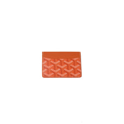 Goyard Goyardine Saint Suplice Card Holder Orange - NOBLEMARS