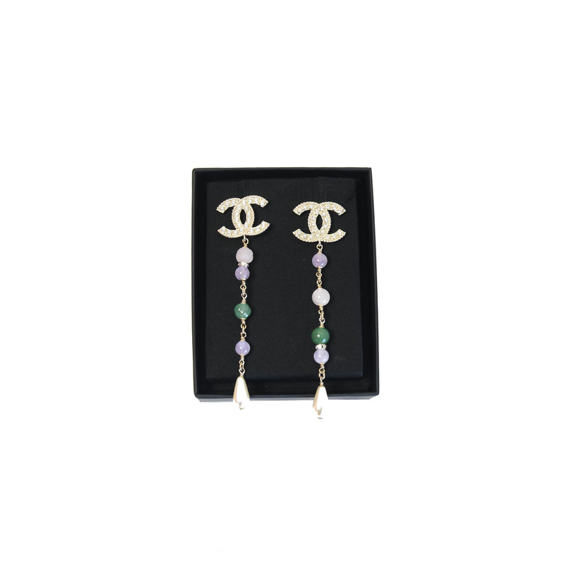 Chanel Logo Beads Earring - NOBLEMARS