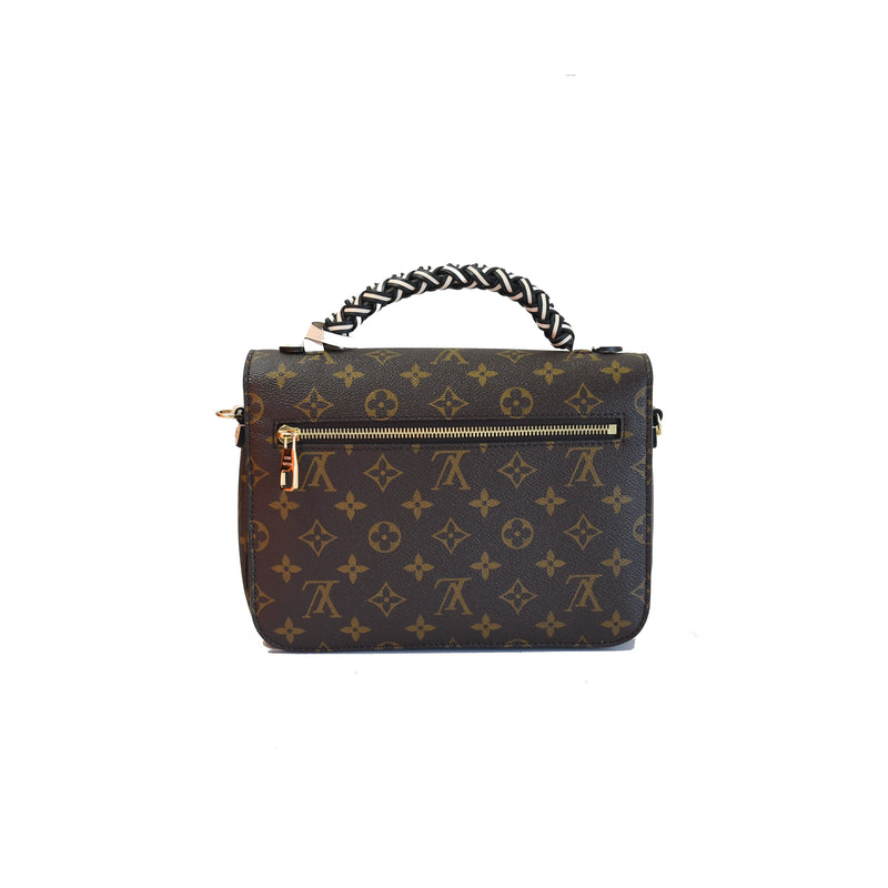 Louis Vuitton Pochette Metis Shoulder Bag Brown Leather Monogram