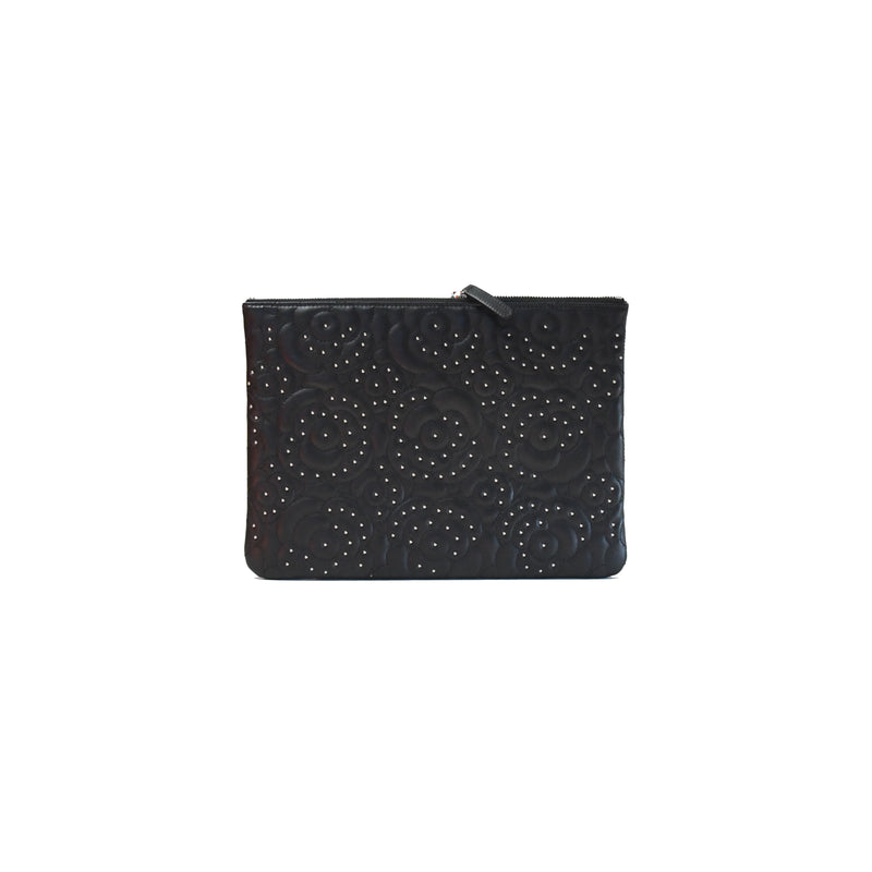 Chanel Camellia Pouch Black - NOBLEMARS