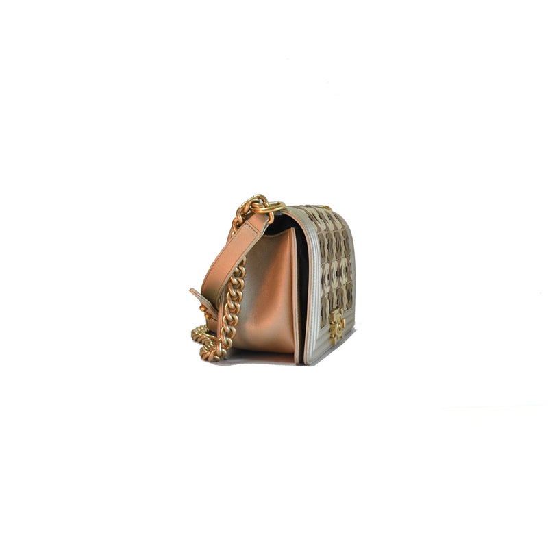 Chanel Leboy Flap Bag Gold HW Gold - NOBLEMARS