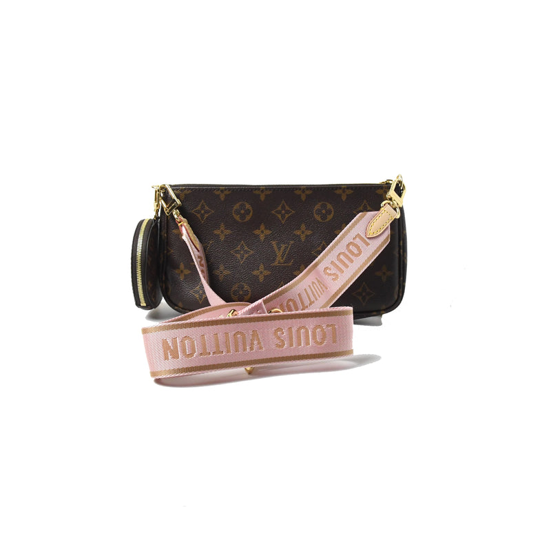 Louis Vuitton Multi Pochette Accessories Monogram Rose Clair - NOBLEMARS