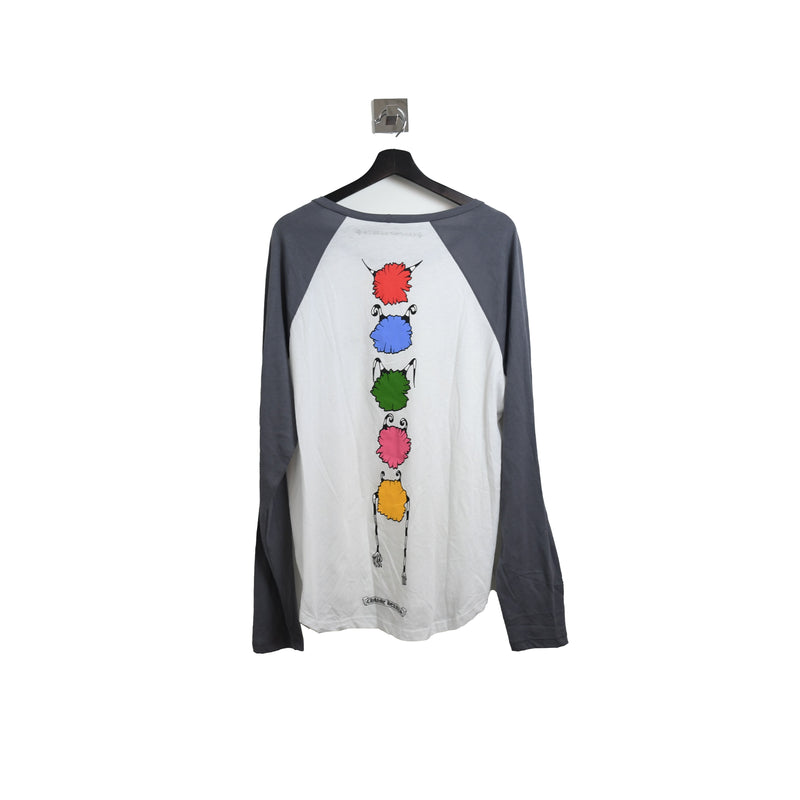 Chrome Hearts Colorful Monster Long Sleeve Tee White Grey - NOBLEMARS