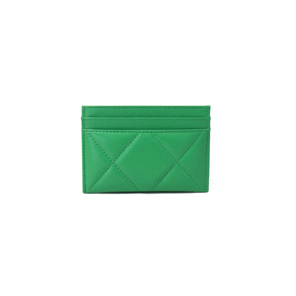 Chanel 19 Card Case Green - NOBLEMARS