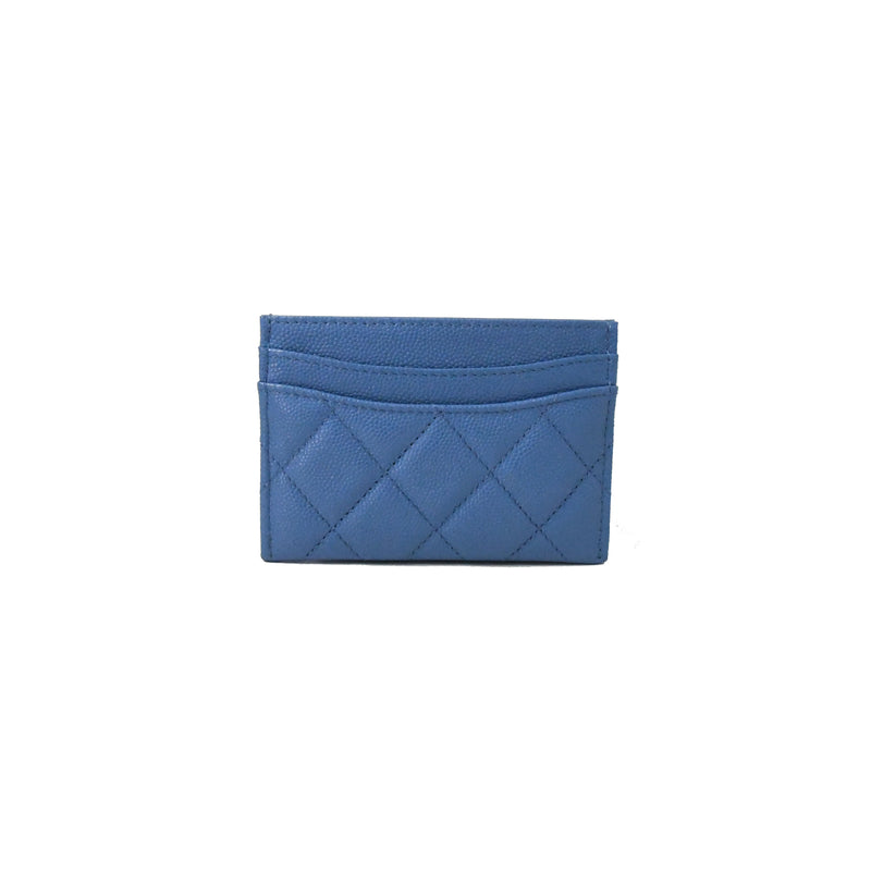 Chanel CF Card Case Blue - NOBLEMARS