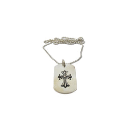 Chrome Hearts Silver Cross Necklace - NOBLEMARS