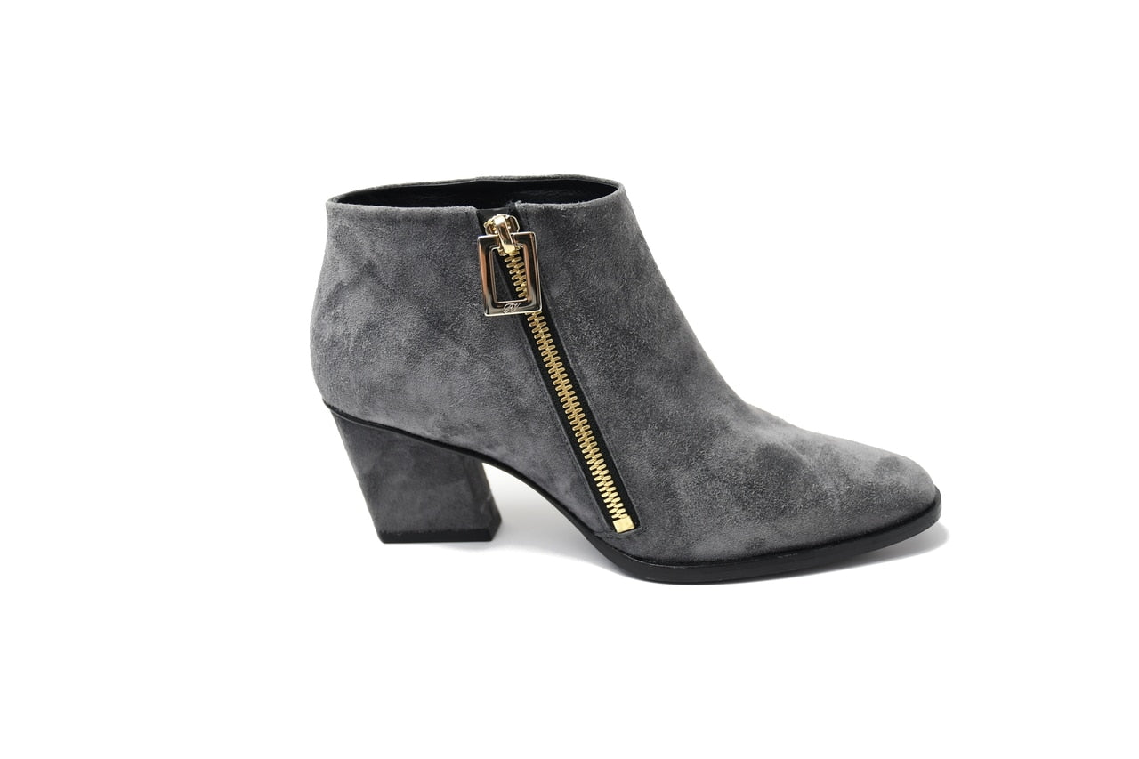 Roger Vivier Bootie Skyscraper Zip Dark Grey 65 - NOBLEMARS