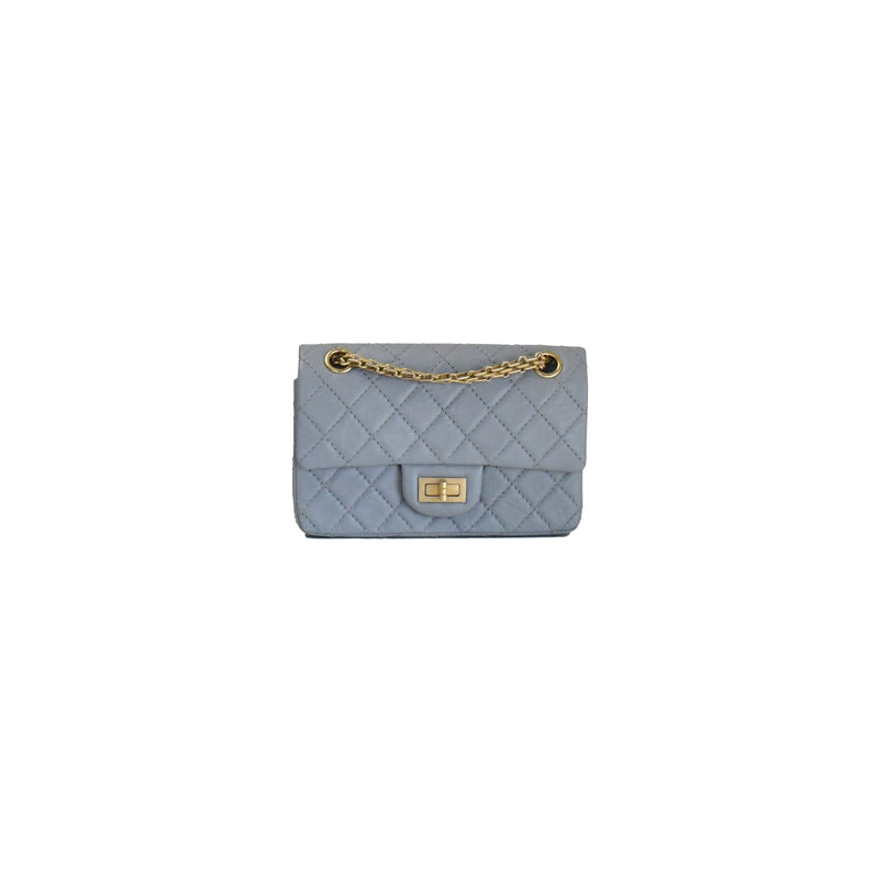 Chanel 2.55 Mini CF Bag Grey - NOBLEMARS