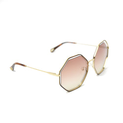 Chloe Poppy Geometric Sunglasses /Peach - NOBLEMARS