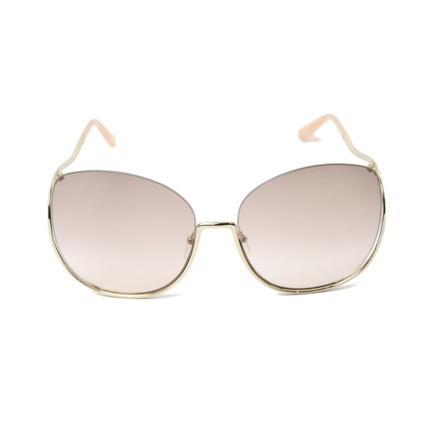 Chloe Milla Oversize Butterfly Sunglasses /Gold-Peach - NOBLEMARS