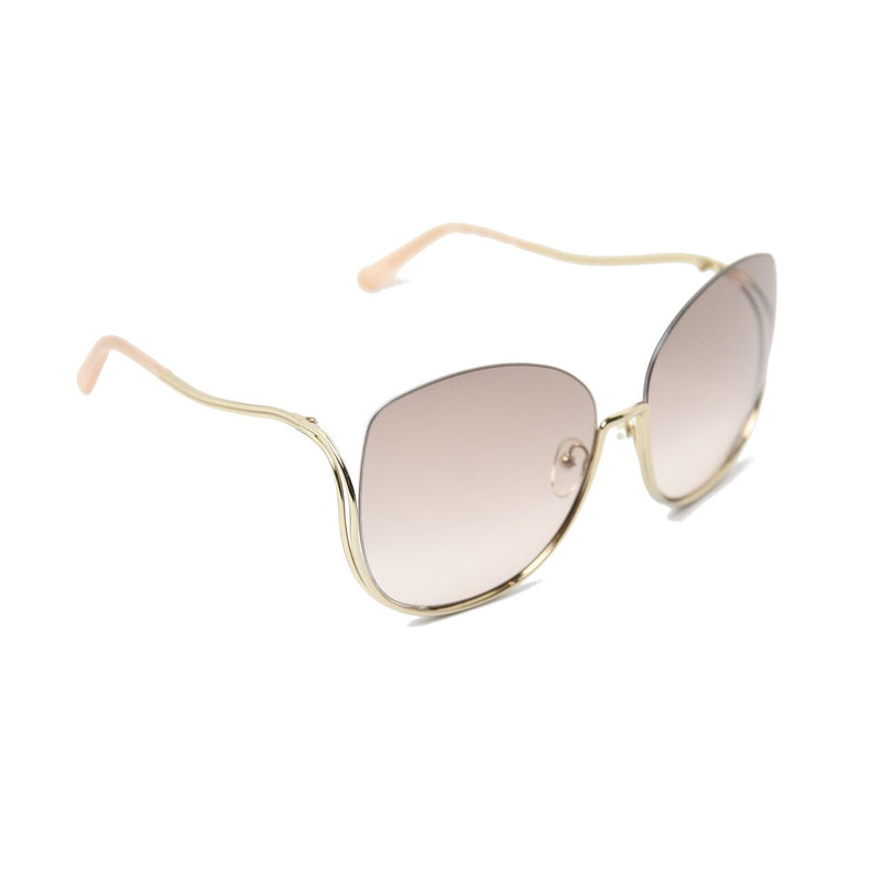 Chloe Milla Oversize Butterfly Sunglasses /Gold-Peach - NOBLEMARS