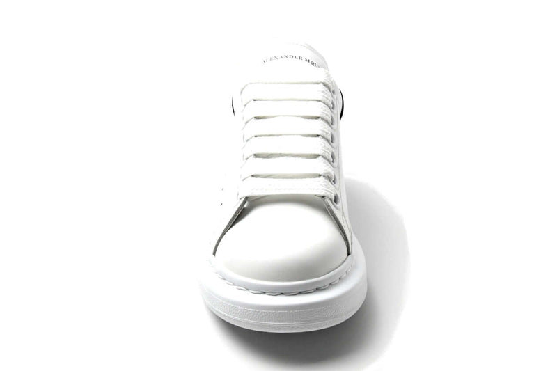 Alexander Mcqueen Oversized Calfskin Sneaker Black-White 45 - NOBLEMARS