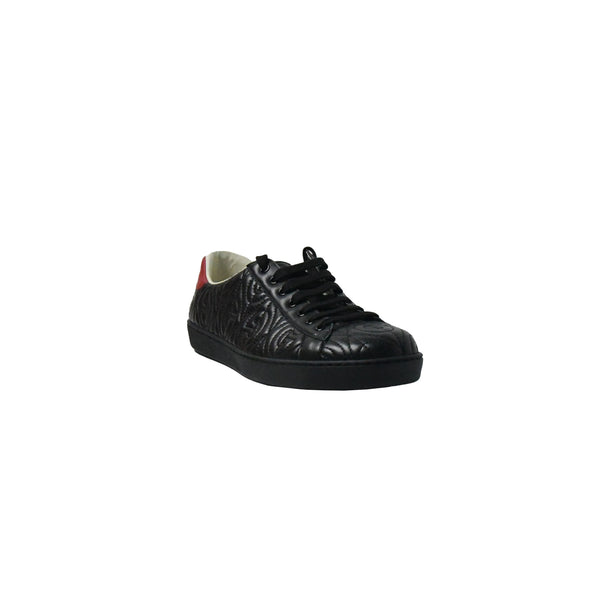 Gucci G Logo Leather Sneaker Black - NOBLEMARS